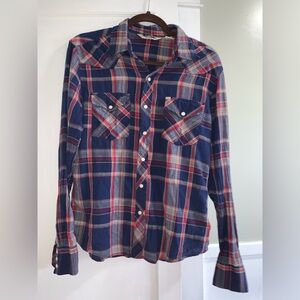 Plaid Button Down Shirt for Women